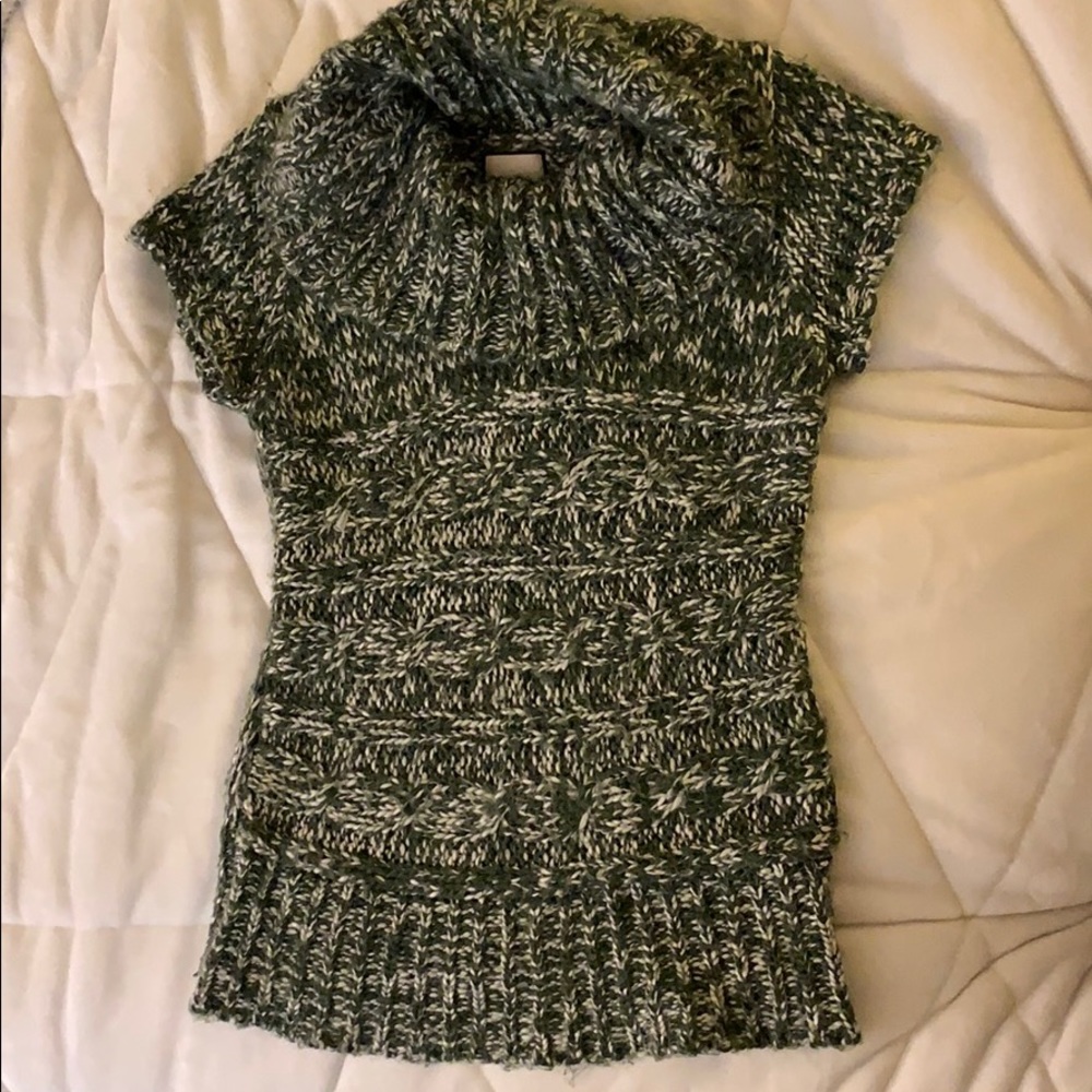 At Last marbled green short sleeves tunic. XL